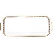 Haviland Plumes Gold Oblong Cake Platter