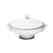 Haviland Plumes Platinum Covered Vegetable Dish