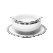 Haviland Plumes Platinum Sauce Boat