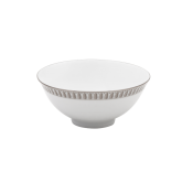 Haviland Plumes Platinum Rice Bowl