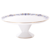 Haviland Marthe Bleu Footed Cake Platter