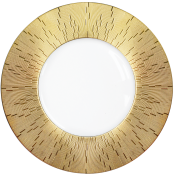 Haviland Infini Gold Large Dinner Plate / Gold