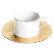 Haviland Infini Gold Tea Cup + Saucer