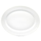 Haviland Infini Blanc Oval Platter - 16.9"