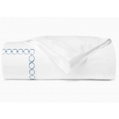 SFERRA Catena White/Sea Full/Queen Duvet Cover 88X92
