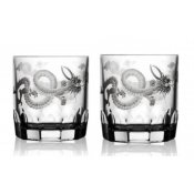 Varga Crystal Dragon Double Old Fashion Boxed Set / 2