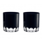 Varga Crystal Simplicity Black Double Old Fashion Boxed Set / 2