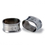 Match Pewter Oval Napkin Ring - Pair
