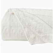 Sferra Lecce Oyster Twin Coverlet 75X95