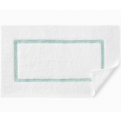 SFERRA Lindo Bath Rug White/Aqua - 20X31"