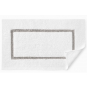 SFERRA Lindo Bath Rug White/Grey - 20X31"