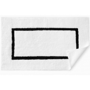 SFERRA Lindo Bath Rug White/Black - 23X59"