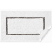 SFERRA Lindo Bath Rug White/Iron - 23X59"