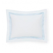 Sferra Grande Hotel White / Blue King Sham - 21 X 36