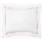 Sferra Grande Hotel White/Pink Standard Sham 21X26