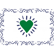 Gien Archipel Sentimental Placemats Hands + Heart - Set 2