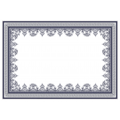 Gien Les Depareillees Bleu Rectangular Tablecloth - 98.5 x 67