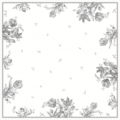 Gien Tulipes Tablecloth - 67" Square
