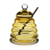 William Yeoward Honeycomb Honey Jar & Spoon