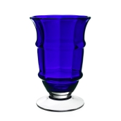 William Yeoward Country Cotswold Footed Vase Sky Blue - 9.5"