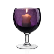 William Yeoward Country Amethyst Table Lamp & Candle - 6.5"