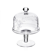 William Yeoward Jasmine Small Cake Dome & Stand - 7" "