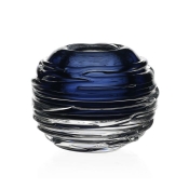 William Yeoward Miranda Mini Globe Vase / Steel Blue - 3"