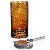 William Yeoward Vanessa Tortoise Mixing Glass & Strainer