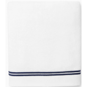 Sferra Aura Nuova White/Navy Bath Sheet - 40X70