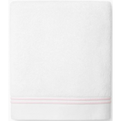 Sferra Aura Nuova White/Pink Bath Sheet - 40X70