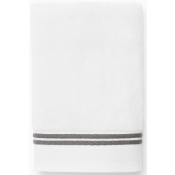 Sferra Aura Nuova White/Charcoal Hand Towel - 20X30