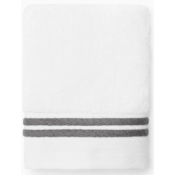 Sferra Aura Nuova Wht/Charcoal Wash Cloth - 12X12