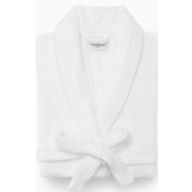 Sferra Cielo White Bathrobe - Small