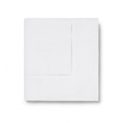 Sferra Festival - White Square Hemstitched Tablecloth / 66 X 66