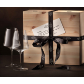 Josephinenhutte Josephine #1 White Wine Set / 2 in Wooden Gift Box