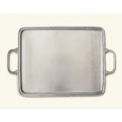 Match Pewter Rectangle Tray w/ Handles - Medium