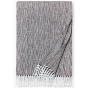 SFERRA Celine White/Mocha Throw 51X71 In