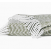 Sferra Celine Throw - White / Willow