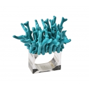 Kim Seybert Amalfi Turquoise Napkin Rings - Boxed Set 4