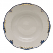 Herend Princess Victoria Blue Rim Soup Plate- 8 "