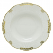 Herend Princess Victoria Gray Rim Soup Plate - 8"