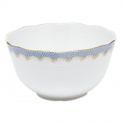 Herend Fishscale Light Blue Round Bowl - 7.5"