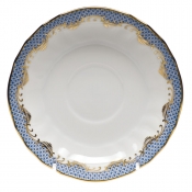 Herend Fishscale Light Blue Canton Saucer