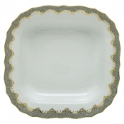 Herend Fishscale Gray Square Fruit Dish - 11"