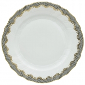 Herend Fishscale Gray Dinner Plate - 10.5"