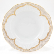 Herend Golden Elegance Rim Soup Plate - 8"