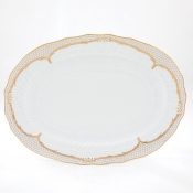 Herend Golden Elegance Oval Platter - 15"