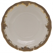 Herend Fishscale Brown Dessert Plate
