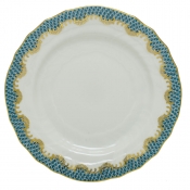 Herend Fishscale Turquoise Bread & Butter Plate - 6"
