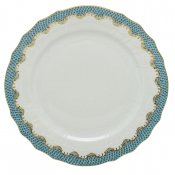 Herend Fishscale Turquoise Service Plate - 11"